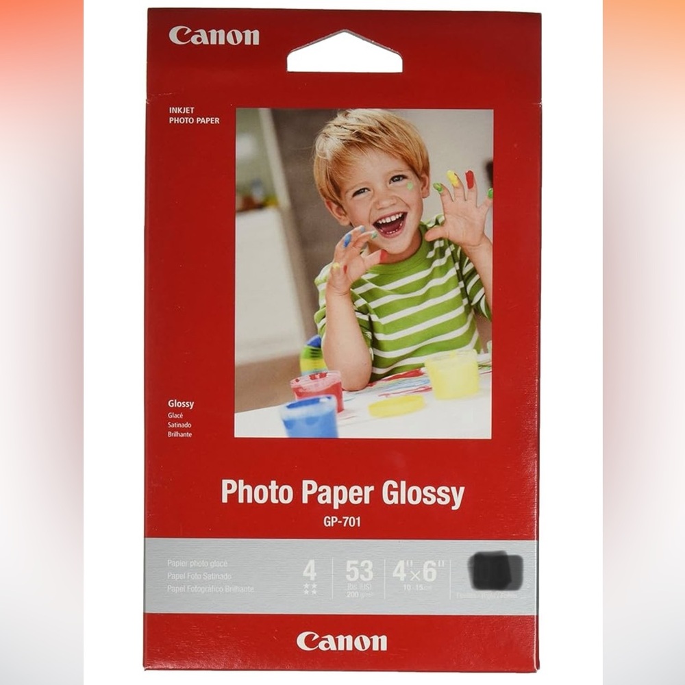 250 4”x6” Canon Photo Paper Glossy 4”x6”